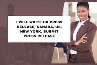 write UK press release, canada, US, new york, submit press release
