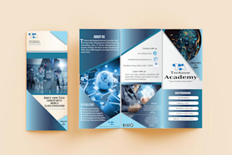 design a professional brochure, bifold, trifold