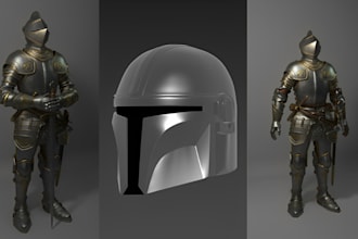 do 3d cosplay model 3d weapons helmet 3d mask armor 3d sword for 3d printing