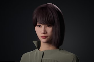 blender and model 3d character, 3d game character, unreal engine in ue5, zbrush