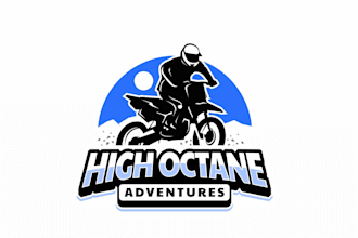design a motorbike club logo with custom biker style