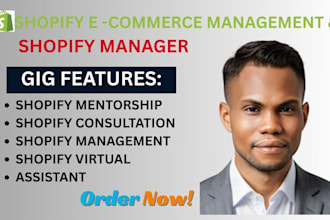 act as your shopify consultant shopify mentor shopify manager shopify expert