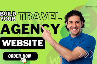 create a professional travel agency website with tour booking system