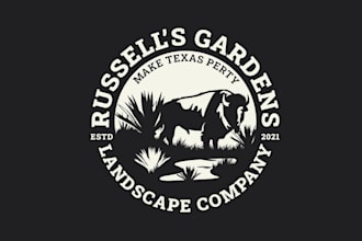 design super make texas party vintage logo
