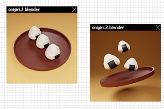 create 3d models and renders using blender