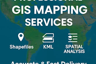 deliver professional gis maps ,kml and shapefiles