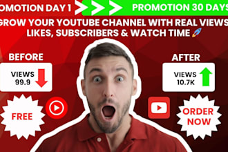 do viral USA youtube video kick promotion to boost channel views