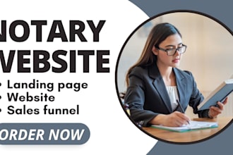 notary website lawyer website law firm website notary landing page notary