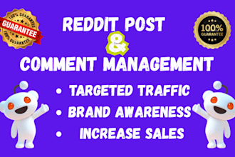 manage reddit post for ai app, ico, plugins, website, product, ecommerce store