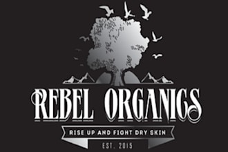 design unique natural organic company logo
