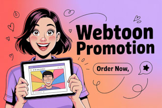 organically promote your webcomic, webtoon, manga and tapas to grow real fans