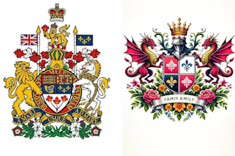 design coat of arms heraldic family crest logo