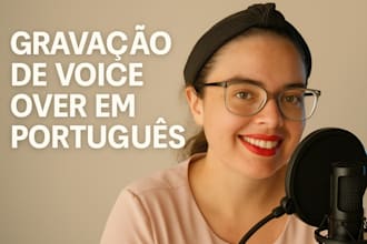 record a professional voiceover in european portuguese