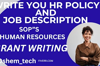 review HR policies, employment policies, job descriptions and forms