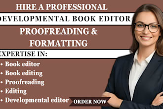 book formatting, proofread, line edit on fiction or non fiction book