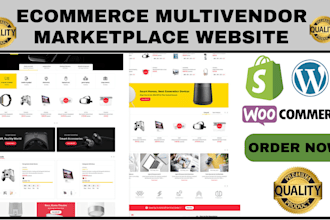 build multivendor ecommerce website shopify woocommerce marketplace website