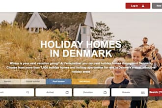 develop real estate vacation website, rental, property management