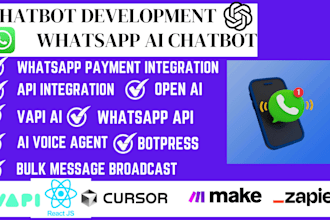build whatsapp ai chatbot using botpress,langchain,openai,vapi ai,gemini api key