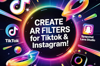 create custom tiktok filter snapchat ar filter with lens studio or effects house
