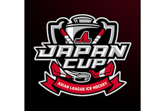 design attract classic ice hockey league logo