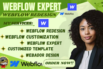 design redesign webflow website webflow landing page customize webflow template