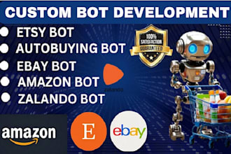 develop facebook marketplace bot, etsy bot, shopify bot, ebay bot in python