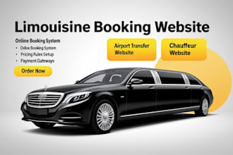 taxi booking websit, chauffeur, limousine, with reservation and price