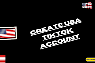 create a USA tiktok account for you