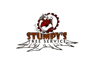 do iconic bold caricature logo for our tree removal business