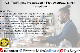 file your US taxes personal and business