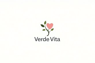 make an amazing 3d clean heart tree logo design just in 12 hours