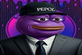 design custom 2d memecoin art and crypto meme videos for your project