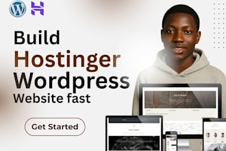 build responsive wordpress hostinger website, redesign hostinger, hostinger SEO