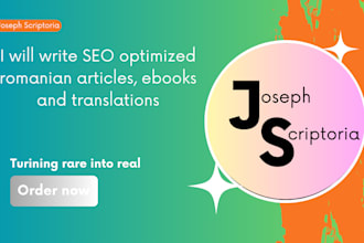 write SEO optimized romanian articles, ebooks and translations