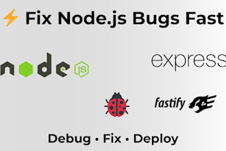fix nodejs backend bugs, express API issues, and errors