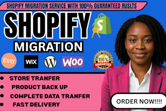 migrate wordpress website to shopify, clone wix to shopify, shopify migration
