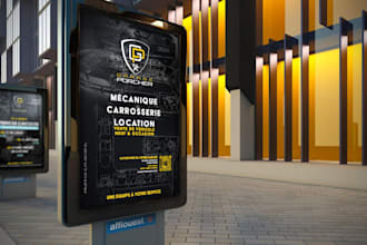 design professional flyers, business cards, or posters for your business