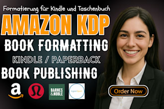 do german formatting, kdp book and paperback interior design and typesetting