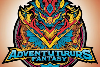 design emblem, logo and badge for fantasy comics manga or games