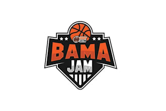 design powerful basketball club tournament logo