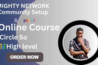 setup mighty networks community circle so  ghl online course skool community