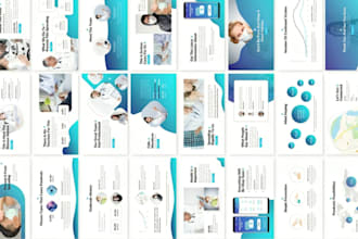 design medical powerpoint presentation healthcare science or research slide deck