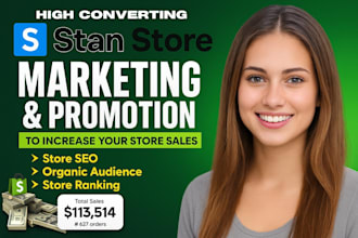 do stan store setup, stan store promotion, stan store marketing, product upload