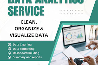 clean your data and create dashboards in excel, tableau, and power bi