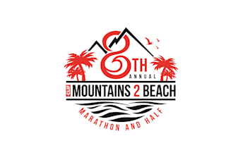 design magnificent beach marathon and half t shirt logo