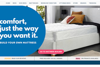 design profitable orthopedic bed shopify store pillow dropshipping website
