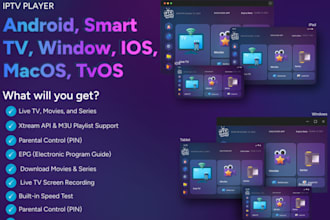 develop android tv app development, live streaming app, live tv app, iptv app