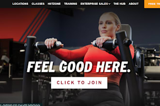 build fitness website, health and fitness shopify store and yoga store