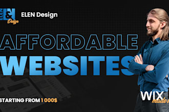 do a custom, responsive, and affordable website on wix