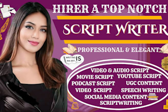 write engaging scriptwriting, ugc content, tiktok scripts, reels, youtube shorts